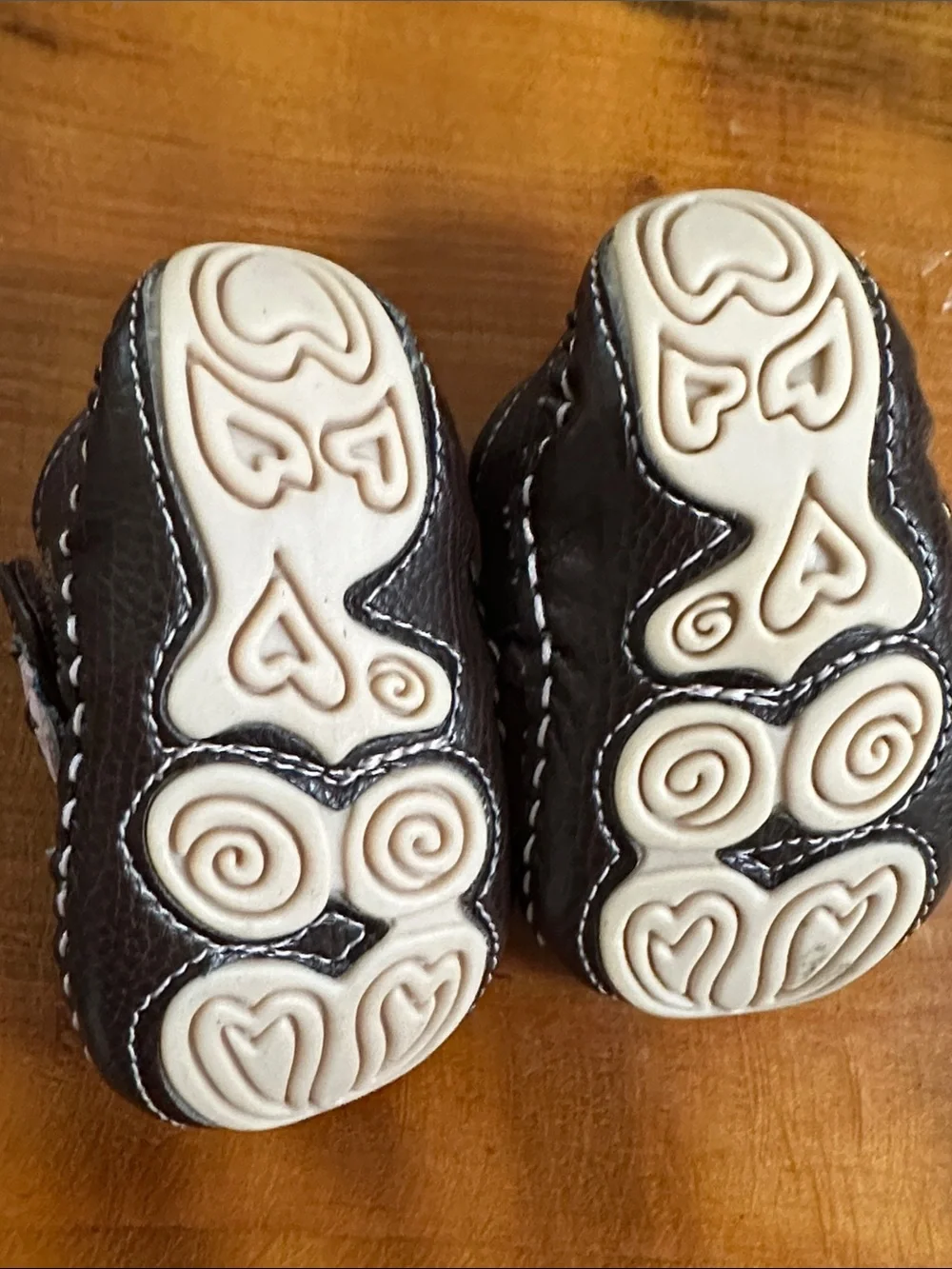 Circo Brown & Pink Floral Mary Jane Baby Shoes